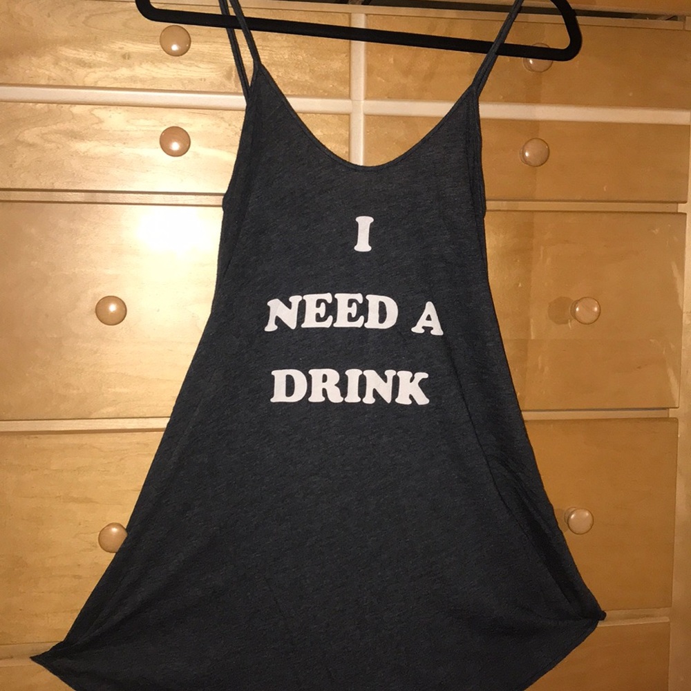 “I need a drink” WILDFOX tunic dress
